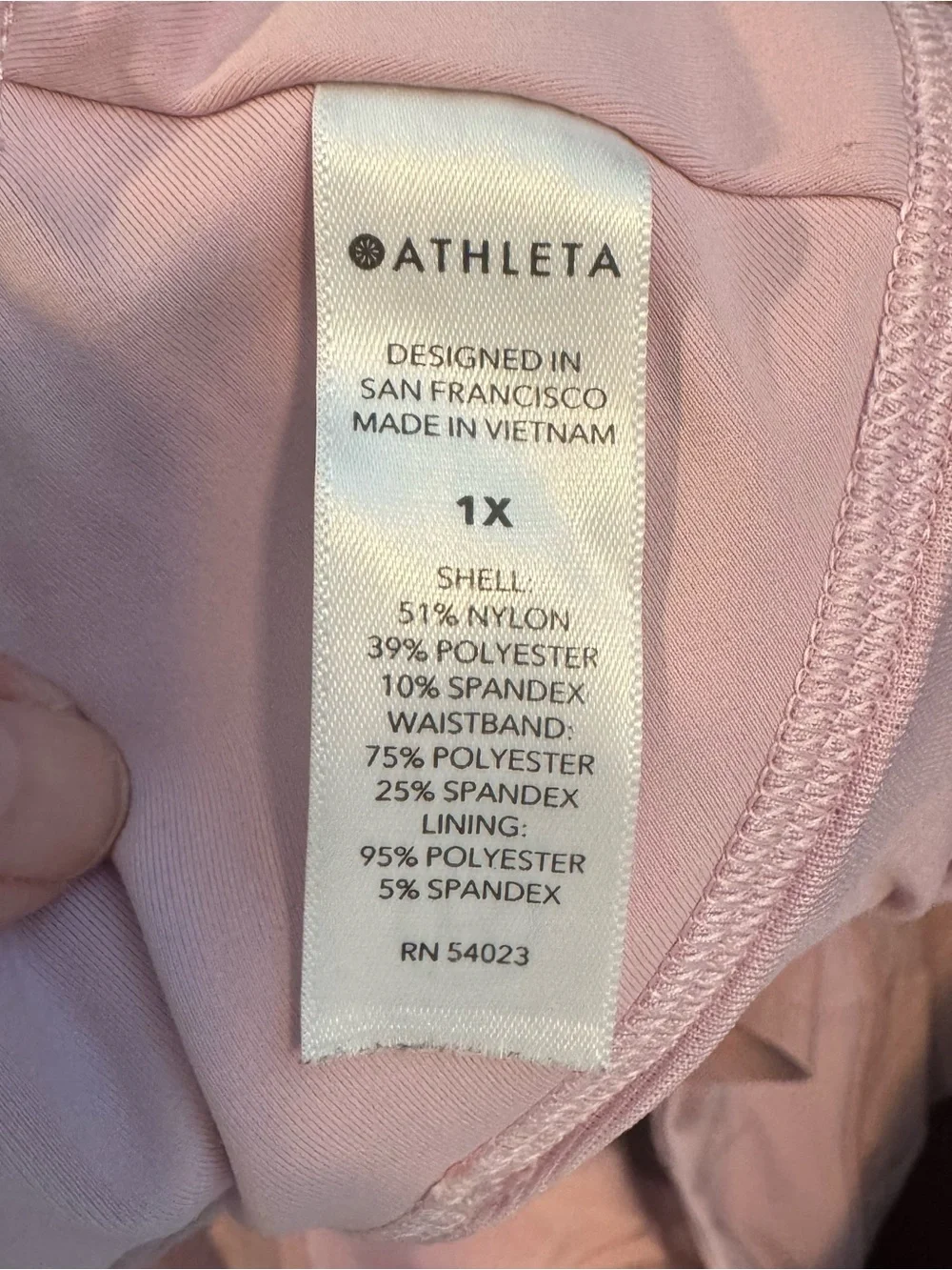 Athleta Pink Textured 3.5